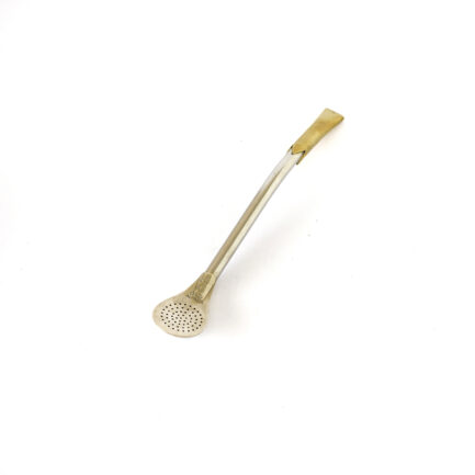Bombillón de Alpaca 8mm Rey semi curvo